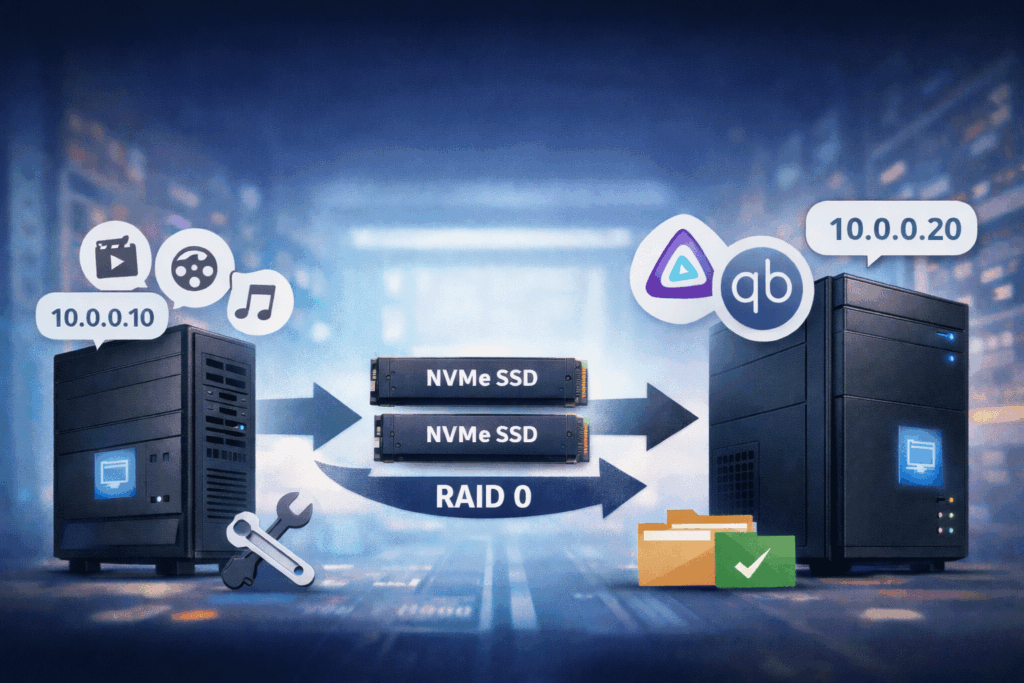 Jellyfin qBittorrent OMV migration