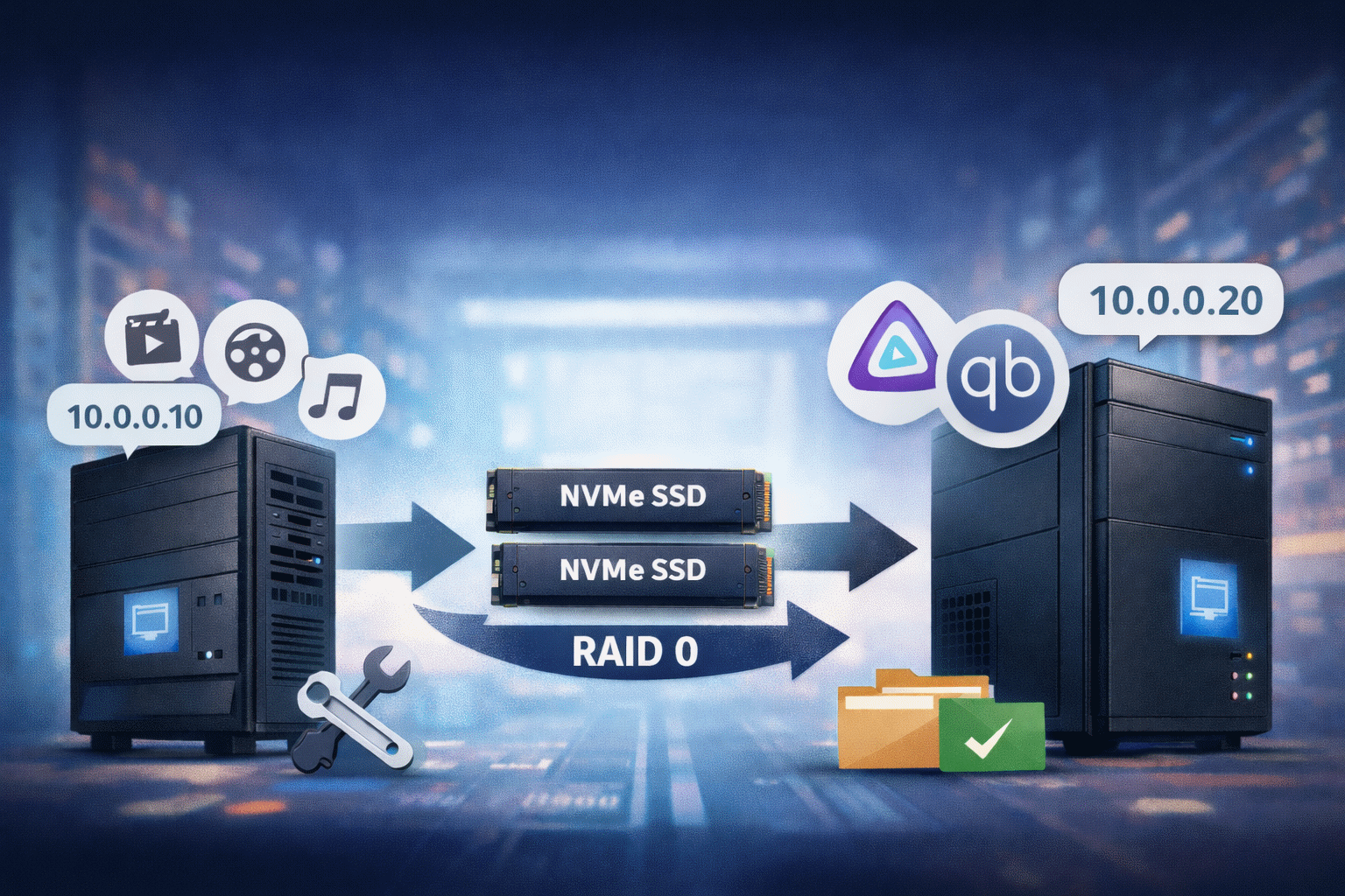 Jellyfin qBittorrent OMV migration